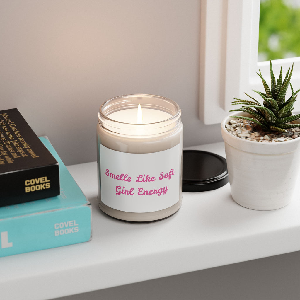 Soy Candle — "Smells Like Soft Girl Energy" Scented 9oz