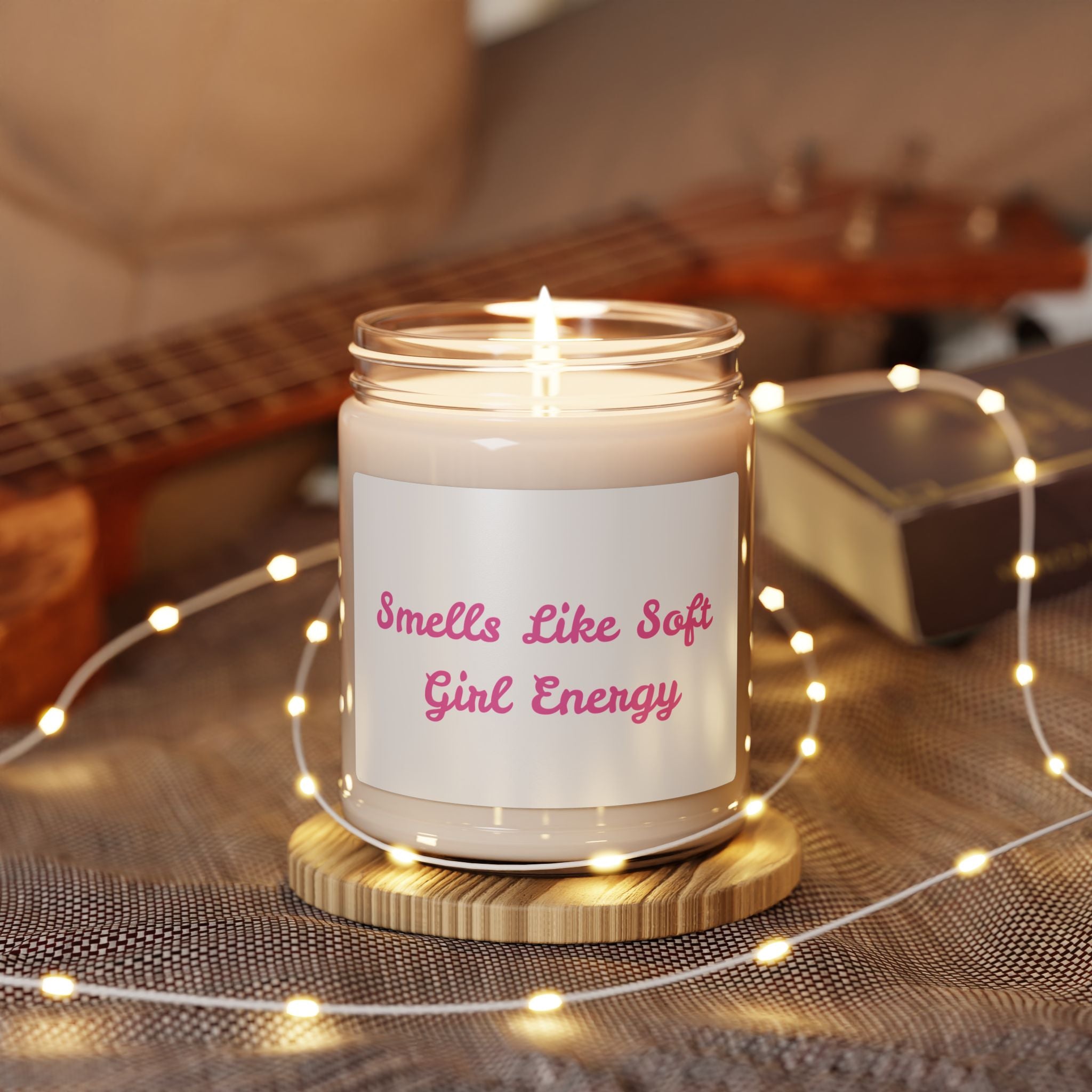 Soy Candle — "Smells Like Soft Girl Energy" Scented 9oz